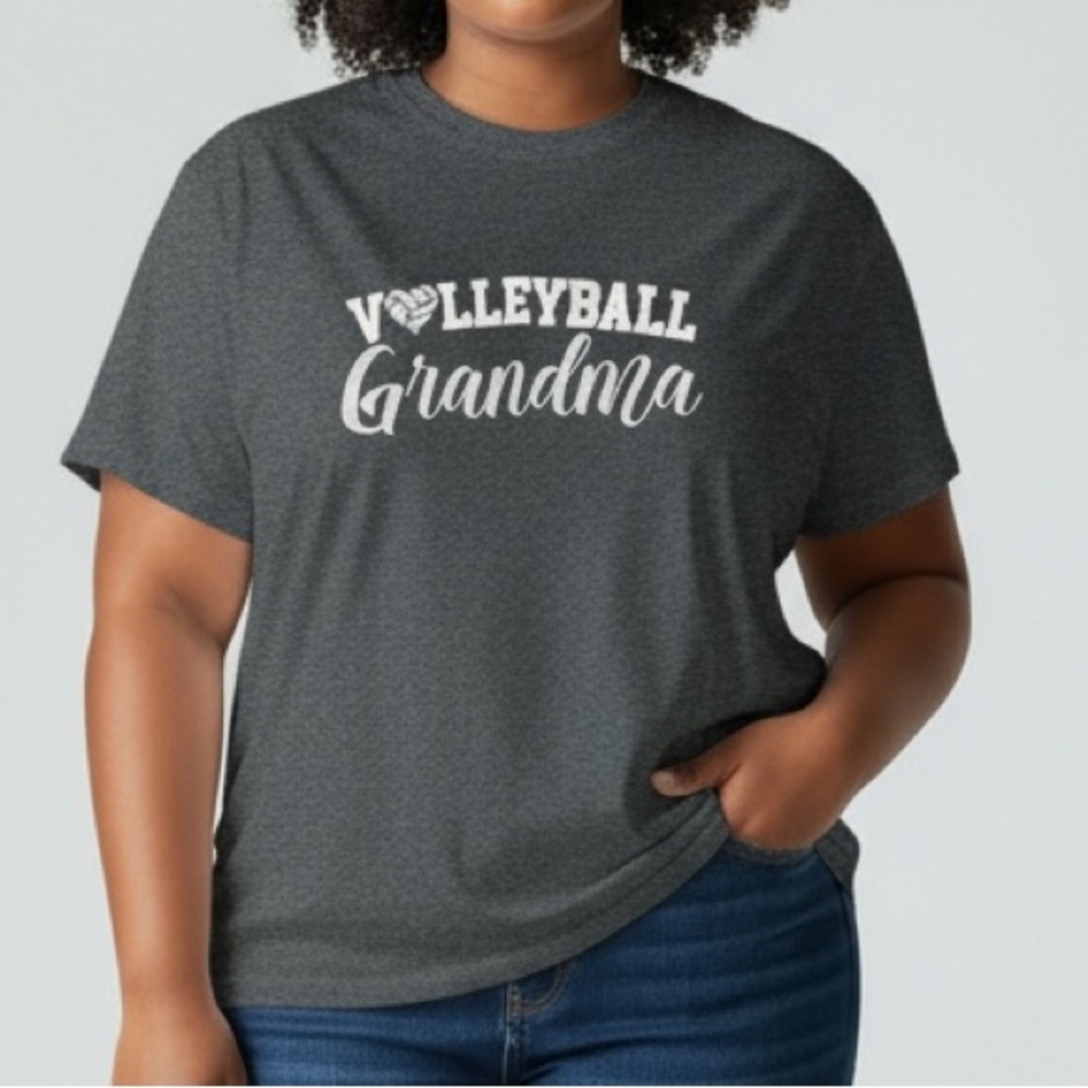 Volleyball Grandma Size Large Heavy Cotton TShirt
